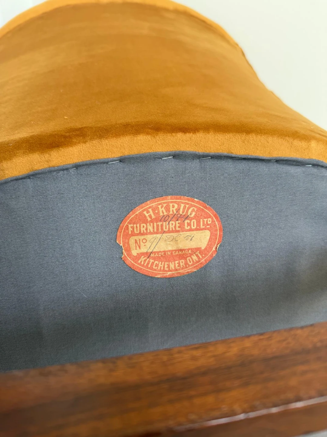 Vintage 1940s H. Krug Banker's Armchair - photo 5