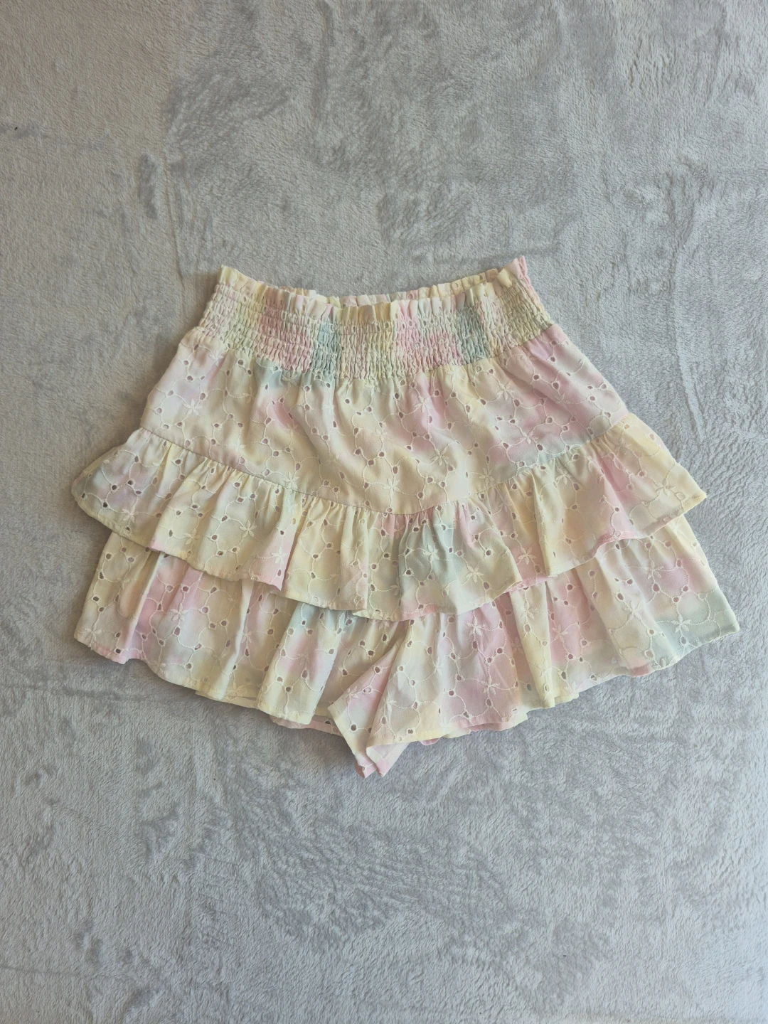 Free The Roses Tiered Ruffle Eyelet Skirt Size S - photo 3