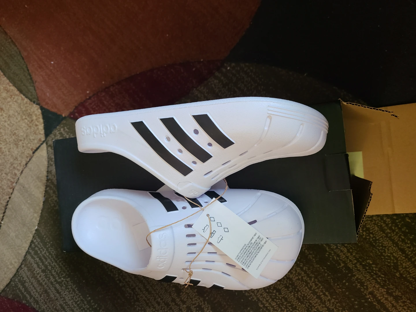 Adidas Adilette Clog White Size 9 - photo 2