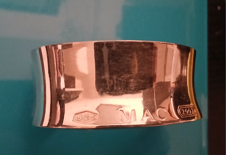 Vintage Sterling Silver MAC Cuff Bracelet 925 - photo 3