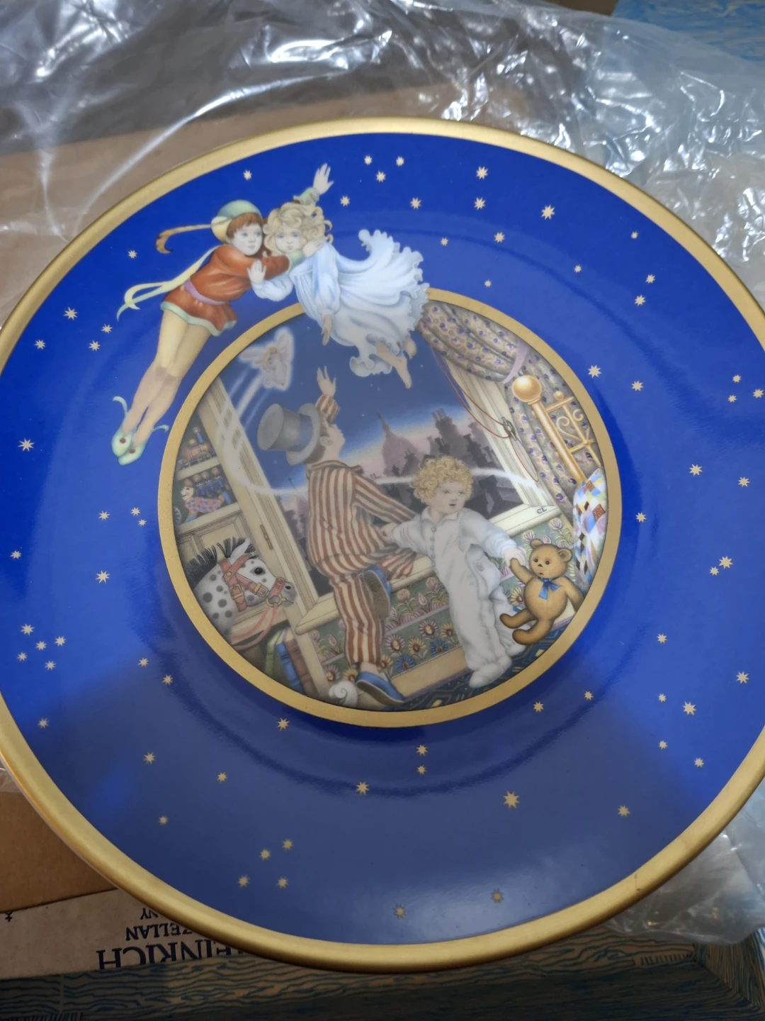 Franklin Porcelain The Peter Pan 75th Anniversary Plate