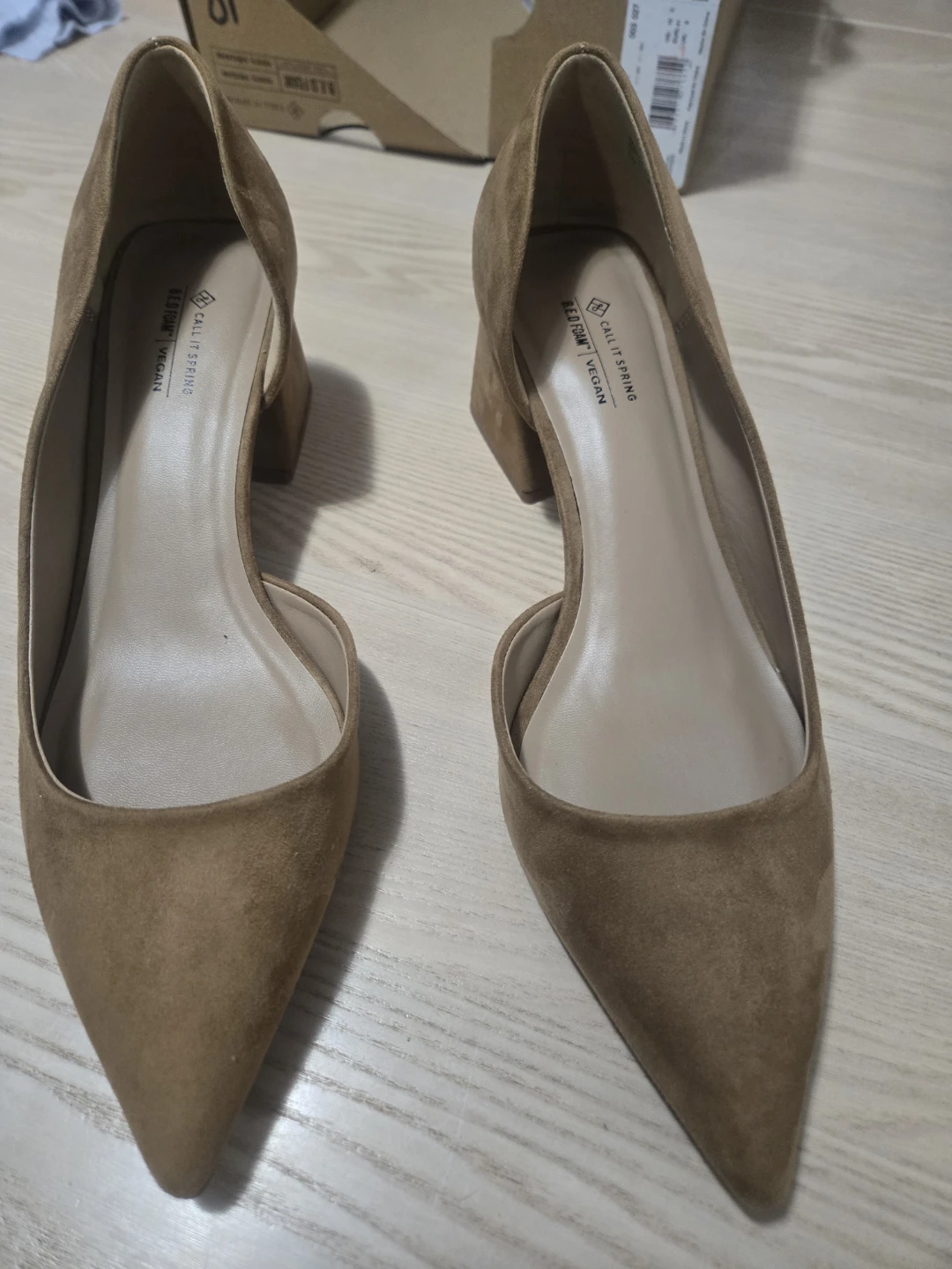 Call It Spring Brown Suede D'Orsay Heels - photo 4