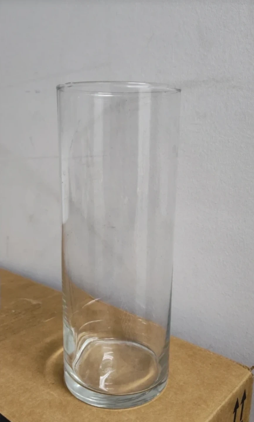 Clear Glass Cylinder Vase - Big