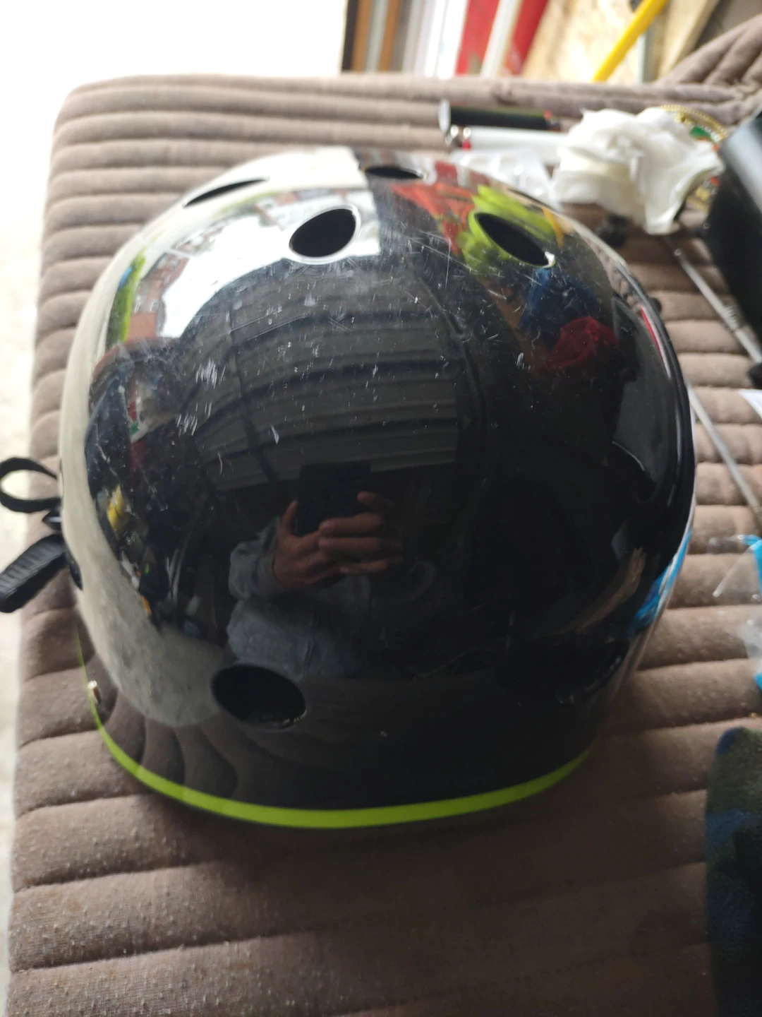 Supercycle Hardshell Adult Helmet - Black/Neon Yellow - photo 2