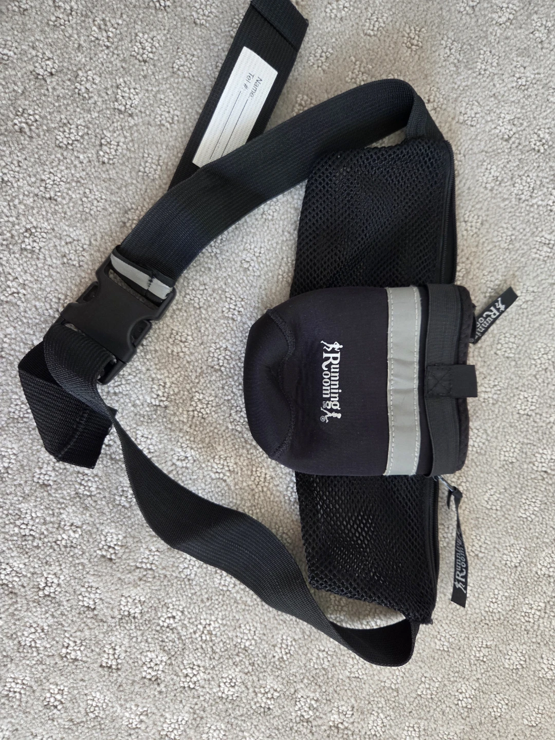 Running Room Black Running Belt with Pouch