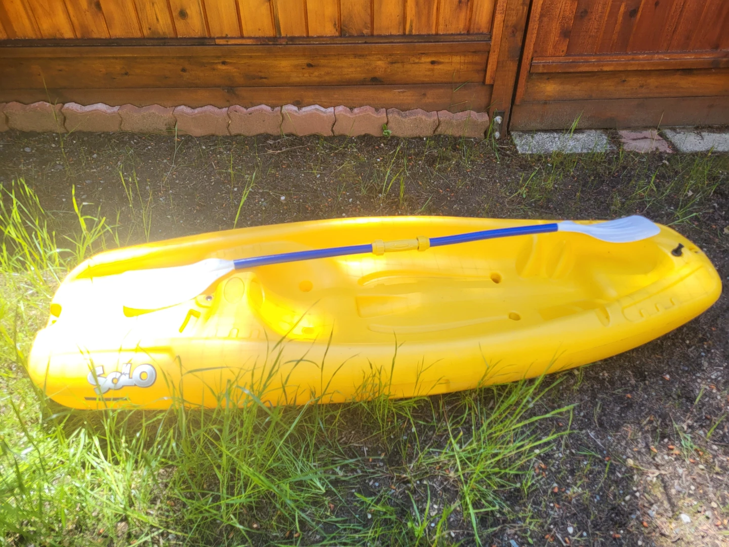 Kid's Solo Kayak with Paddle