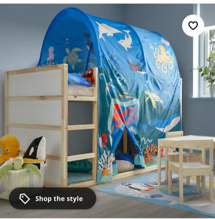 KURA Bed Tent - Dinosaur or Ocean Animals Pattern - photo 4