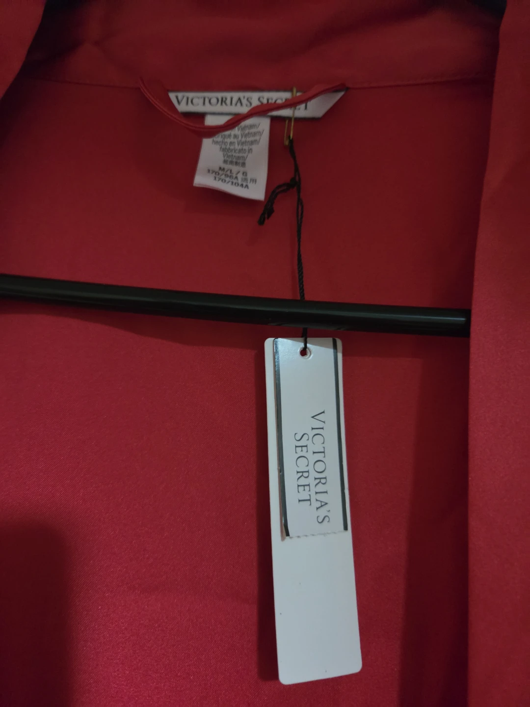 Victoria's Secret Red Satin Robe - Size L - photo 4