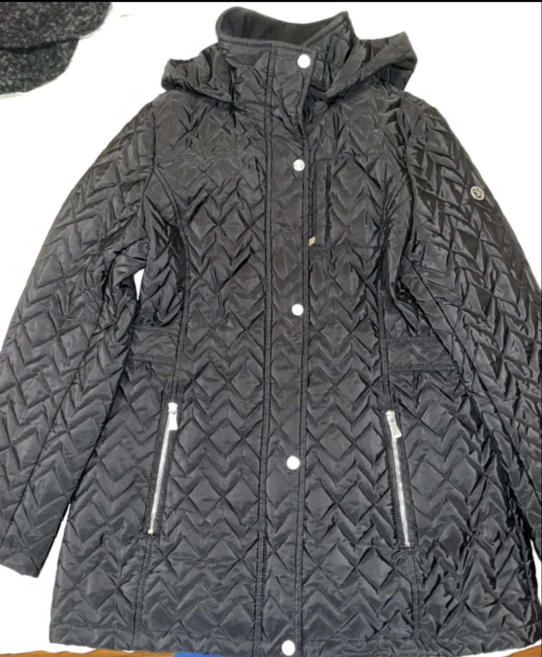Calvin Klein Quilted Hooded Jacket size: L