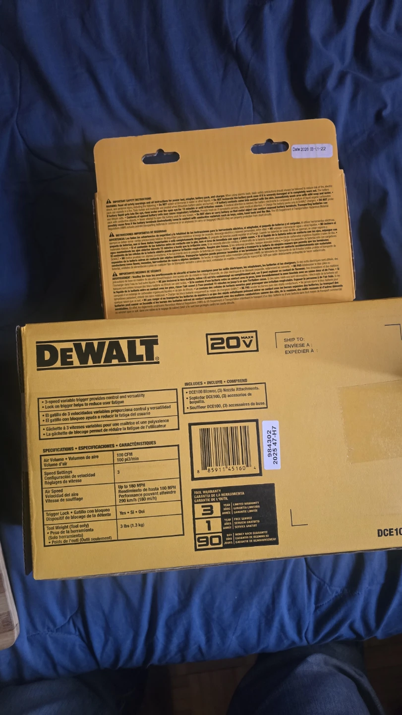 DEWALT 20V MAX Compact Jobsite Blower Kit - photo 2