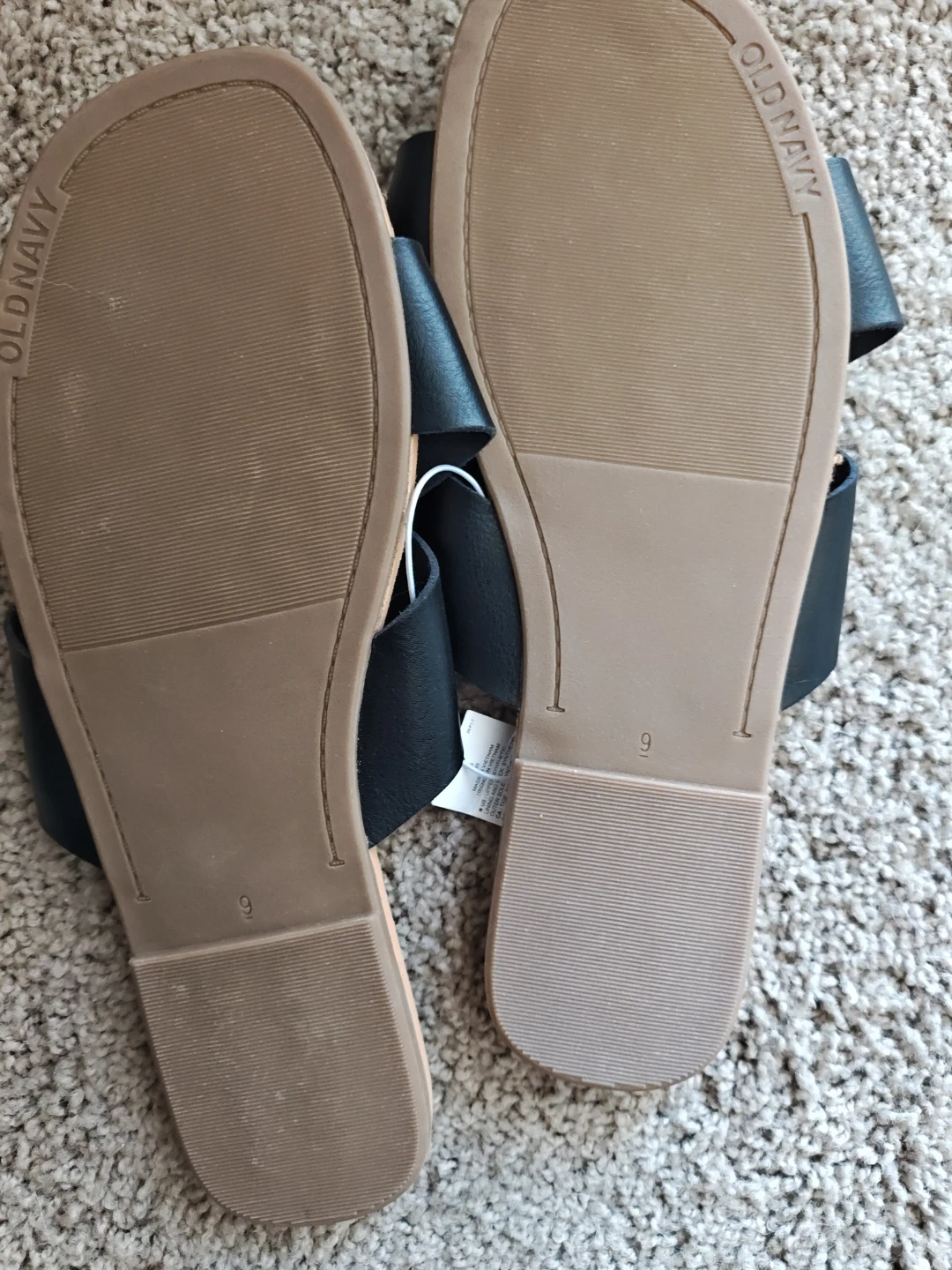 Old Navy Black Cross-Strap Slides Sandals - photo 3