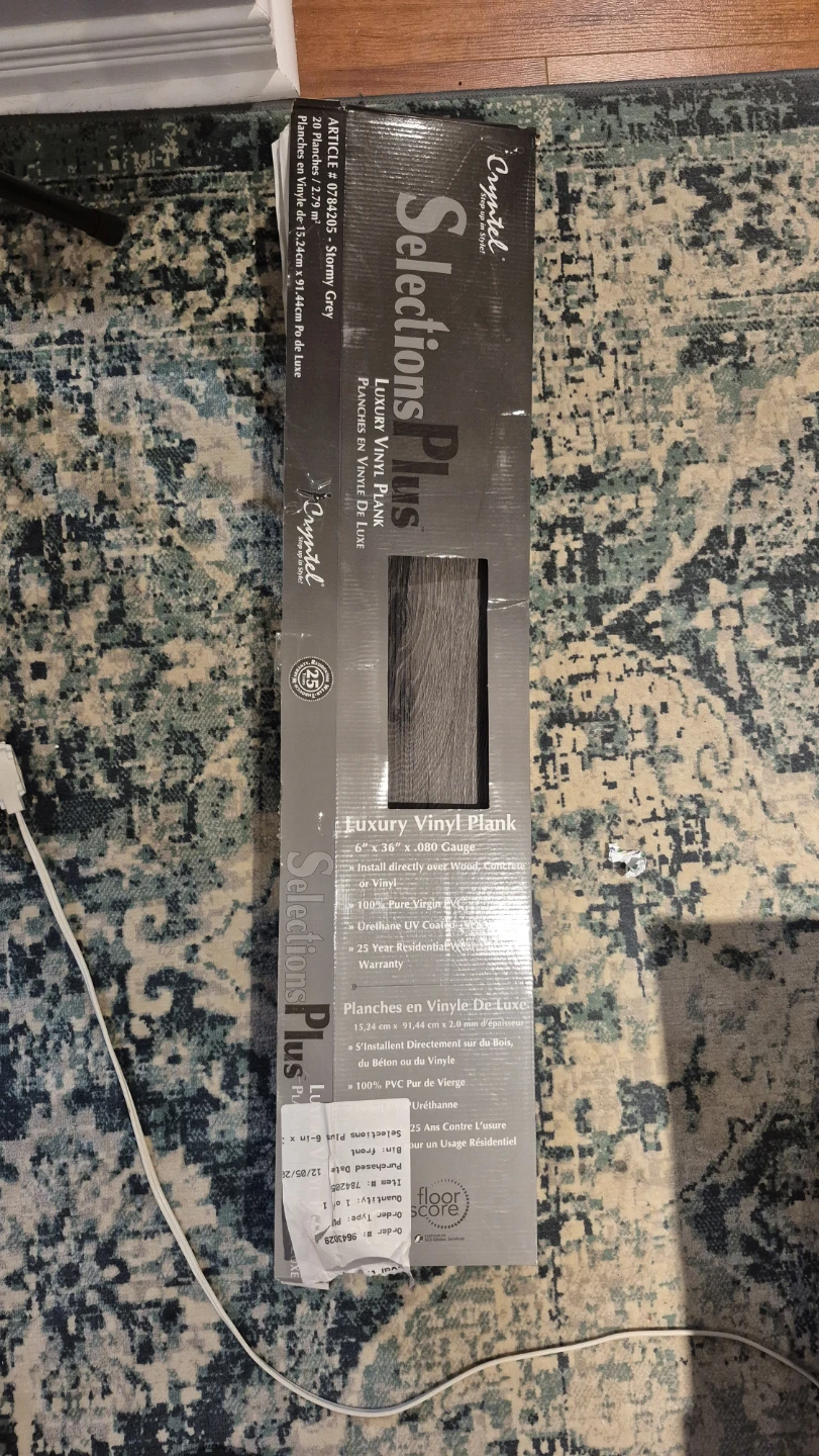 Cryntel Selections Plus Luxury Vinyl Plank - Stormy Grey 13 pcs