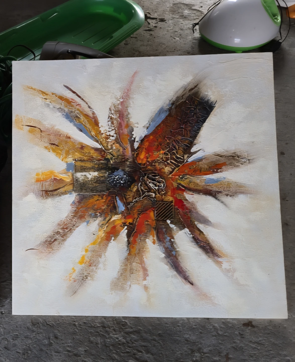 Abstract Textured Wall Art Painting