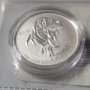 2016 Tyrannosaurus Rex Fine Silver 9999 Argent Coin