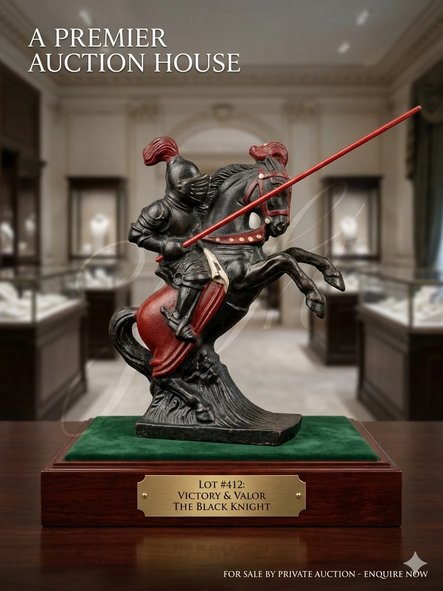 "Victory & Valor" – Vintage Mid-Century Polish Jousting Knight