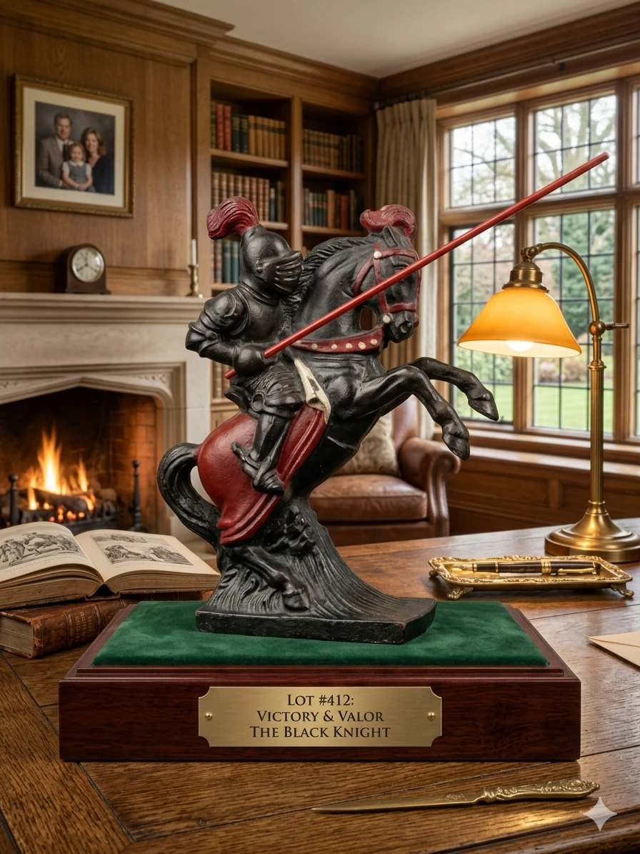 "Victory & Valor" – Vintage Mid-Century Polish Jousting Knight - photo 2