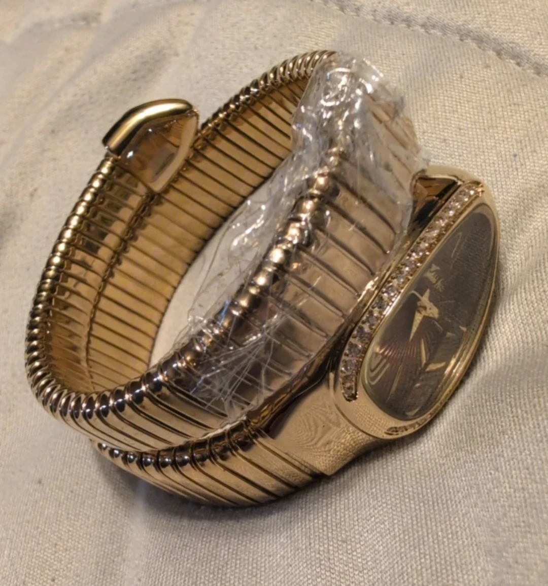 MISSFOX Gold Snake Coil Wrap Watch - photo 3