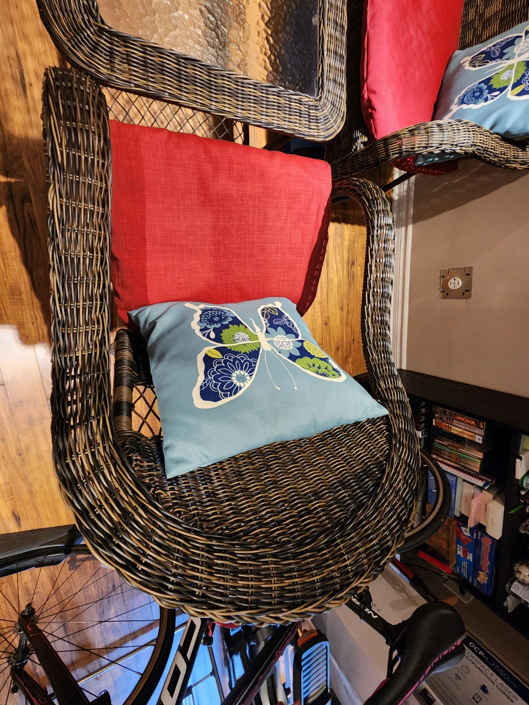 Wicker Patio Set with Cushions and Table - photo 4