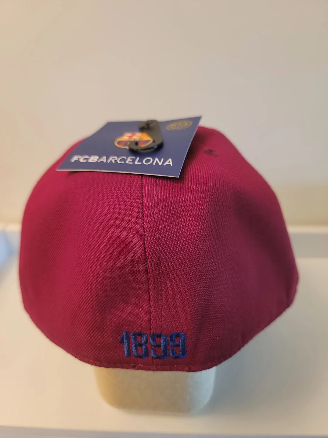 FC Barcelona Fitted Baseball Cap - Burgundy & Blue Size 7 1/2 - photo 4