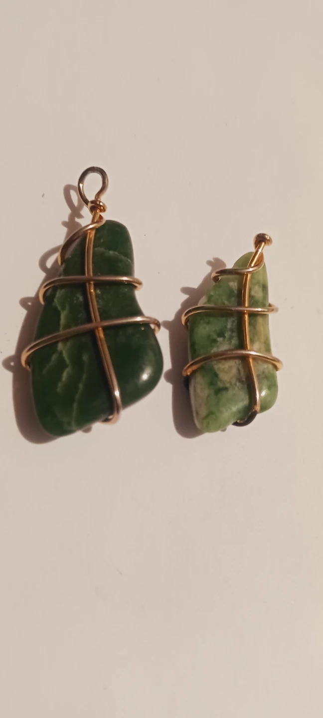 Two Wire-Wrapped Stone Pendants $5 each. - photo 3