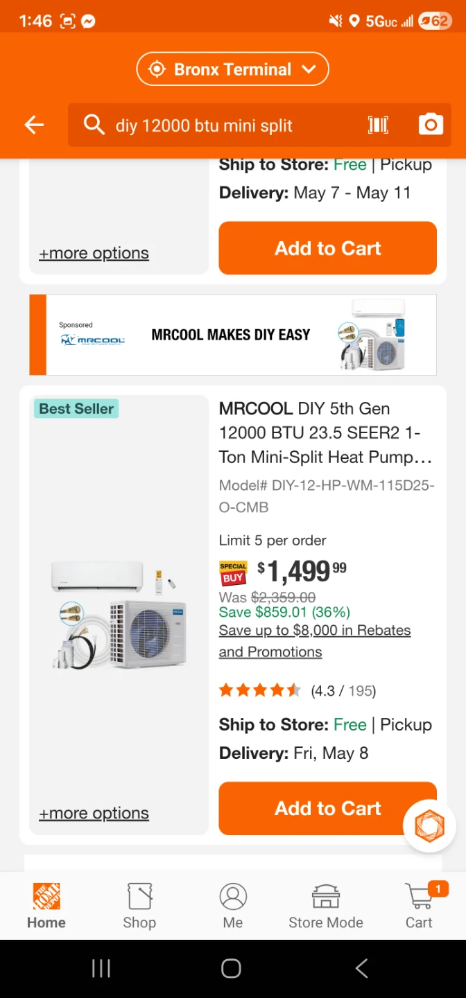 Mr Cool 12k btu mini split - photo 2