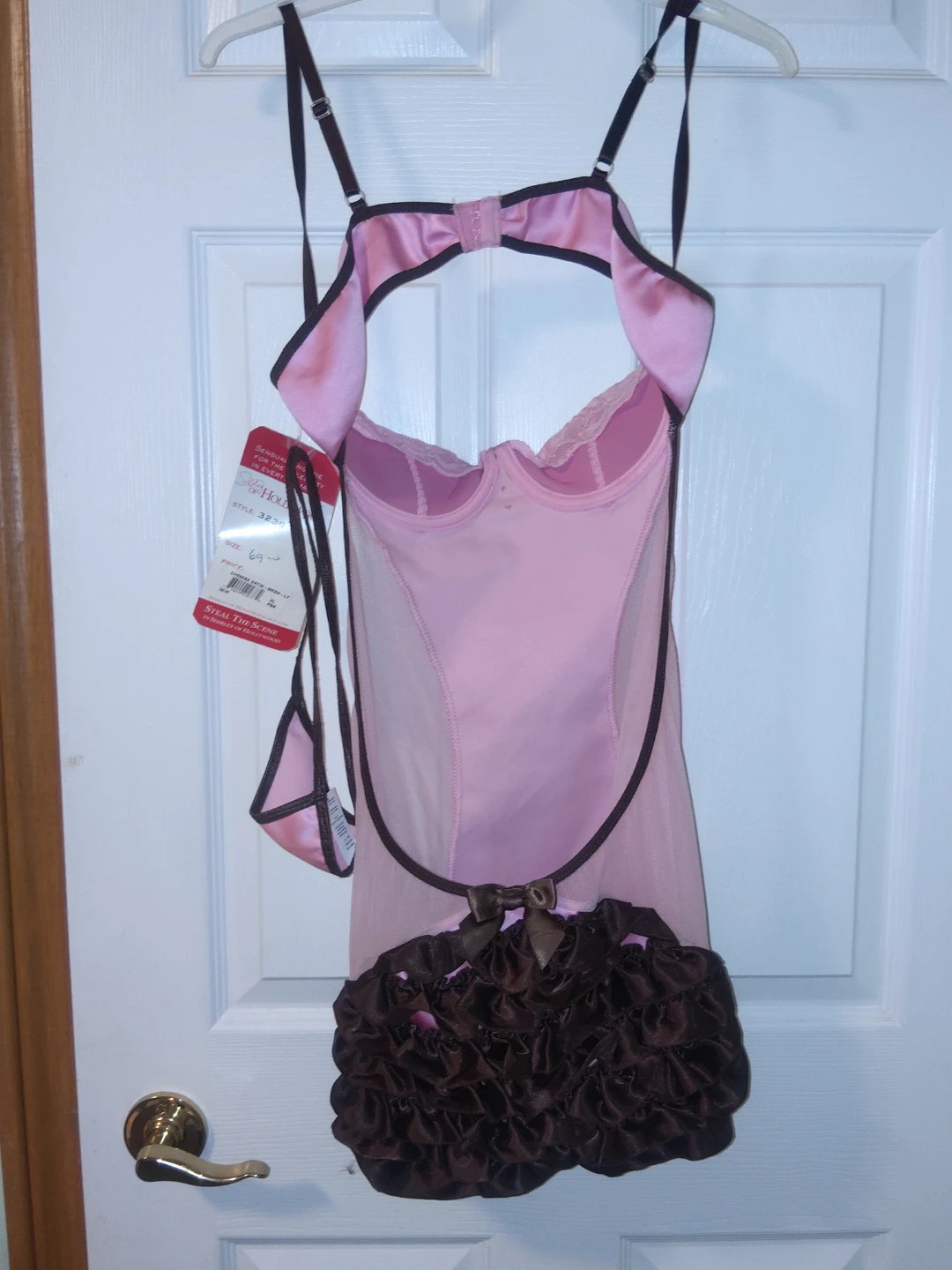 Black Lace Trim Babydoll Lingerie BRAND NEW - photo 5