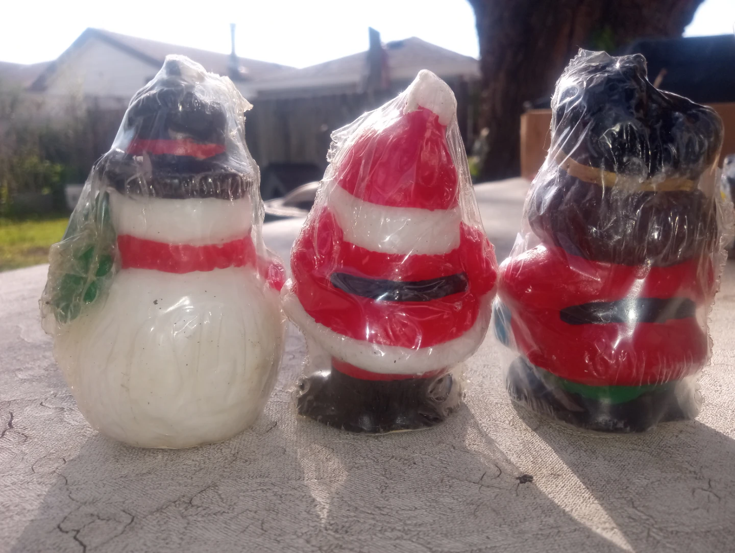 Vintage Christmas Candles - Santa, Snowman, & Nutcracker Set - photo 2