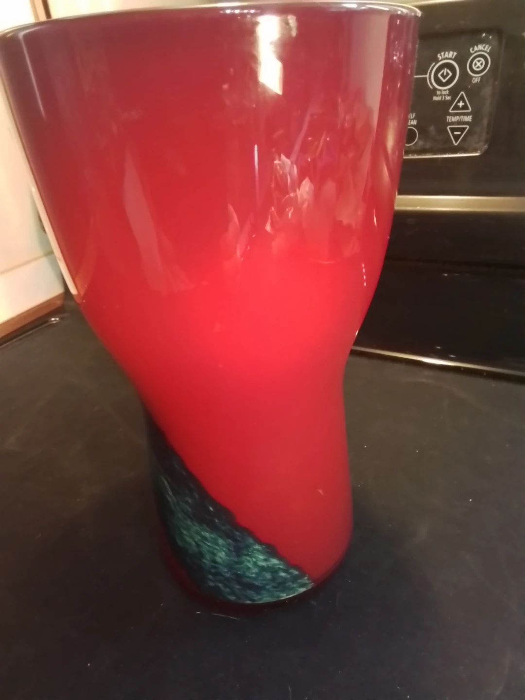 Vintage 1970s Japanese Multi Glass Art Glass Vase - photo 4