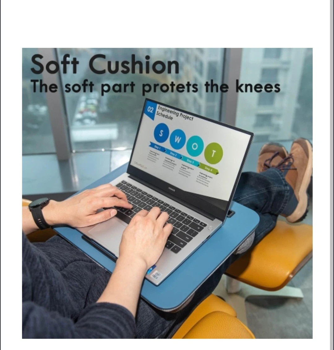 NEW Soft Cushion Lap Desk, Portable Fits Up to 16inch Laptops