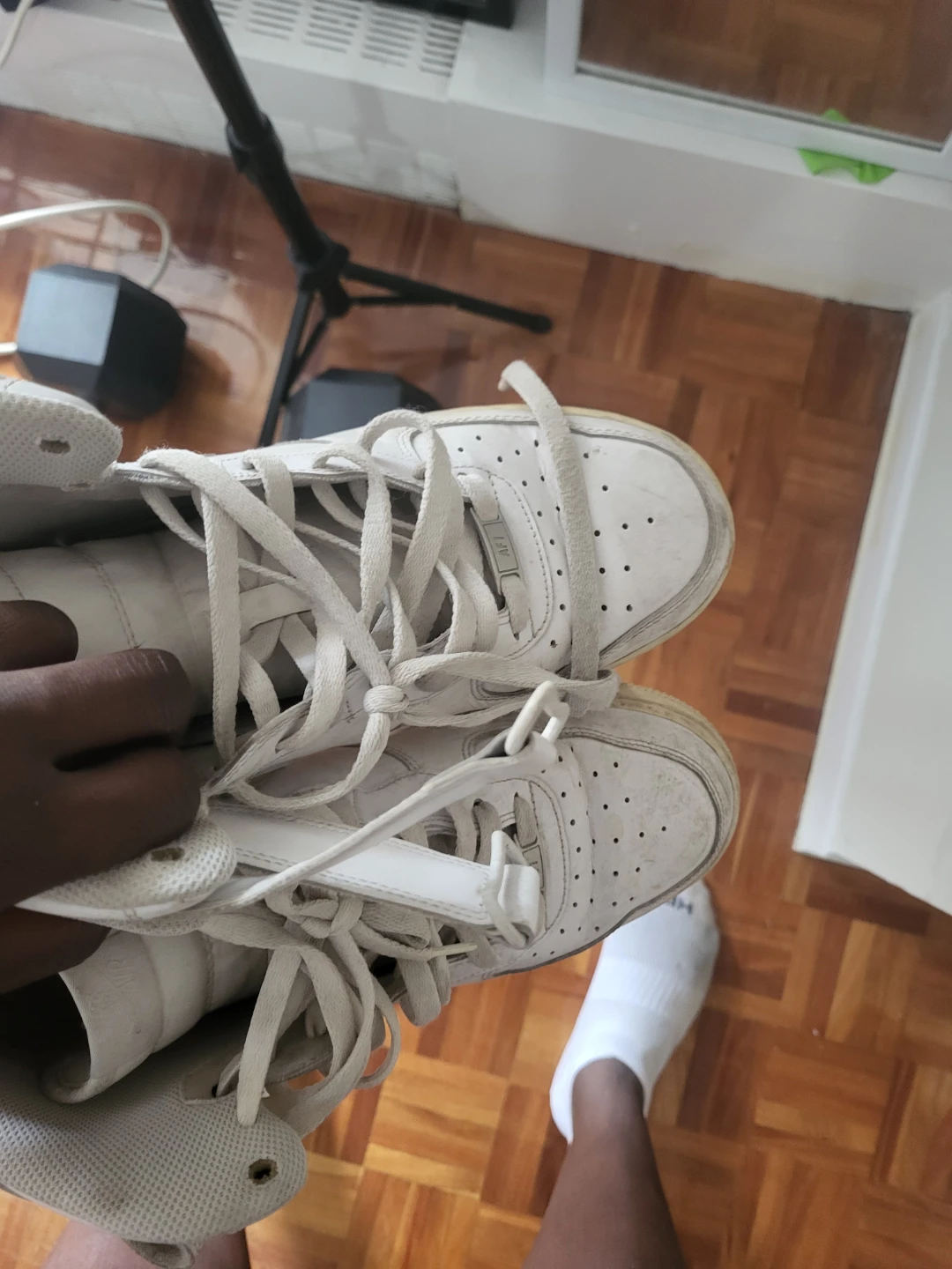 Nike Air Force 1 White Sneakers - photo 2