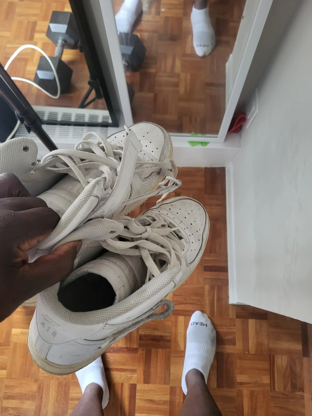 Nike Air Force 1 White Sneakers - photo 3