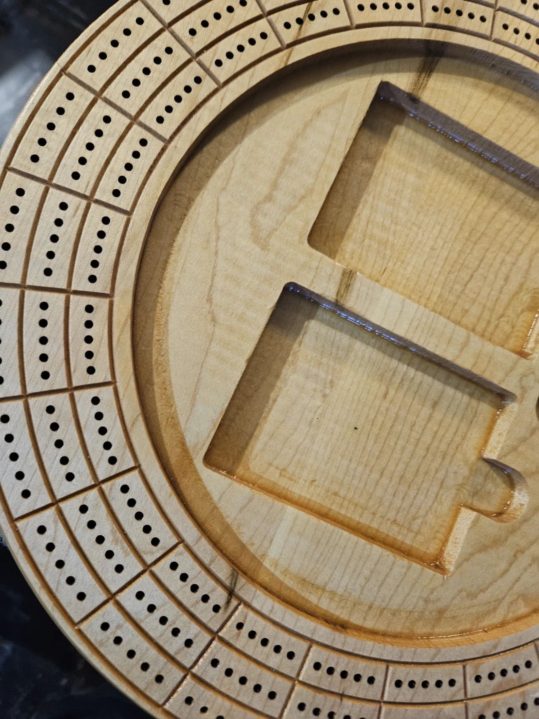 Wooden Cribbage Board - photo 5