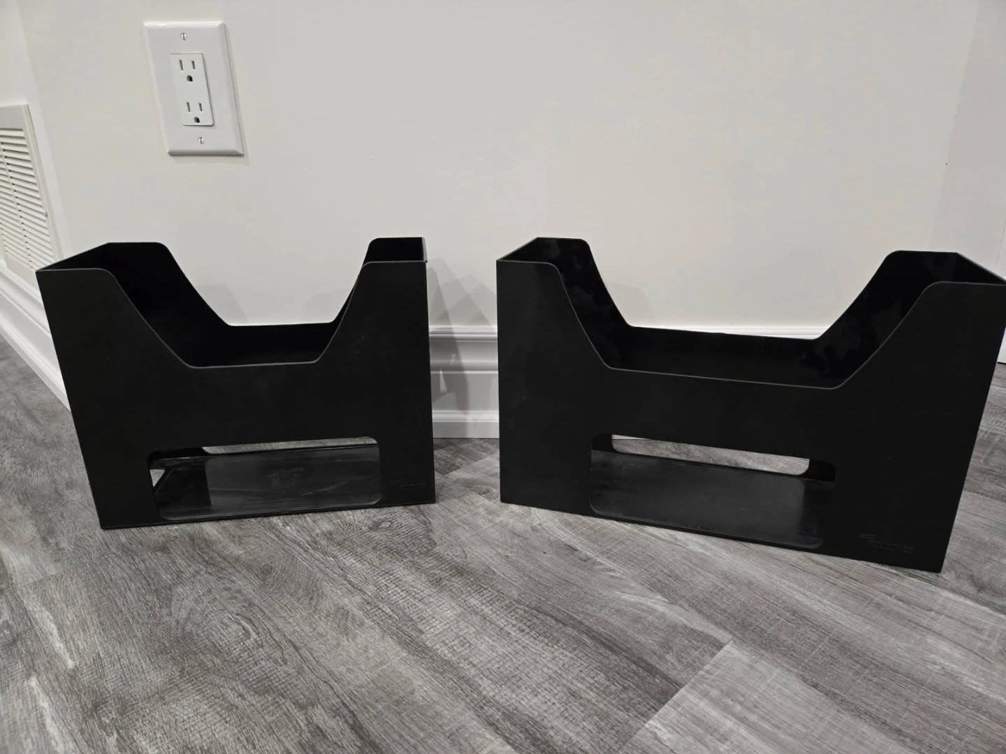Black Office Organizers Set - Letter Tray, File Sorter, Magazine - photo 2