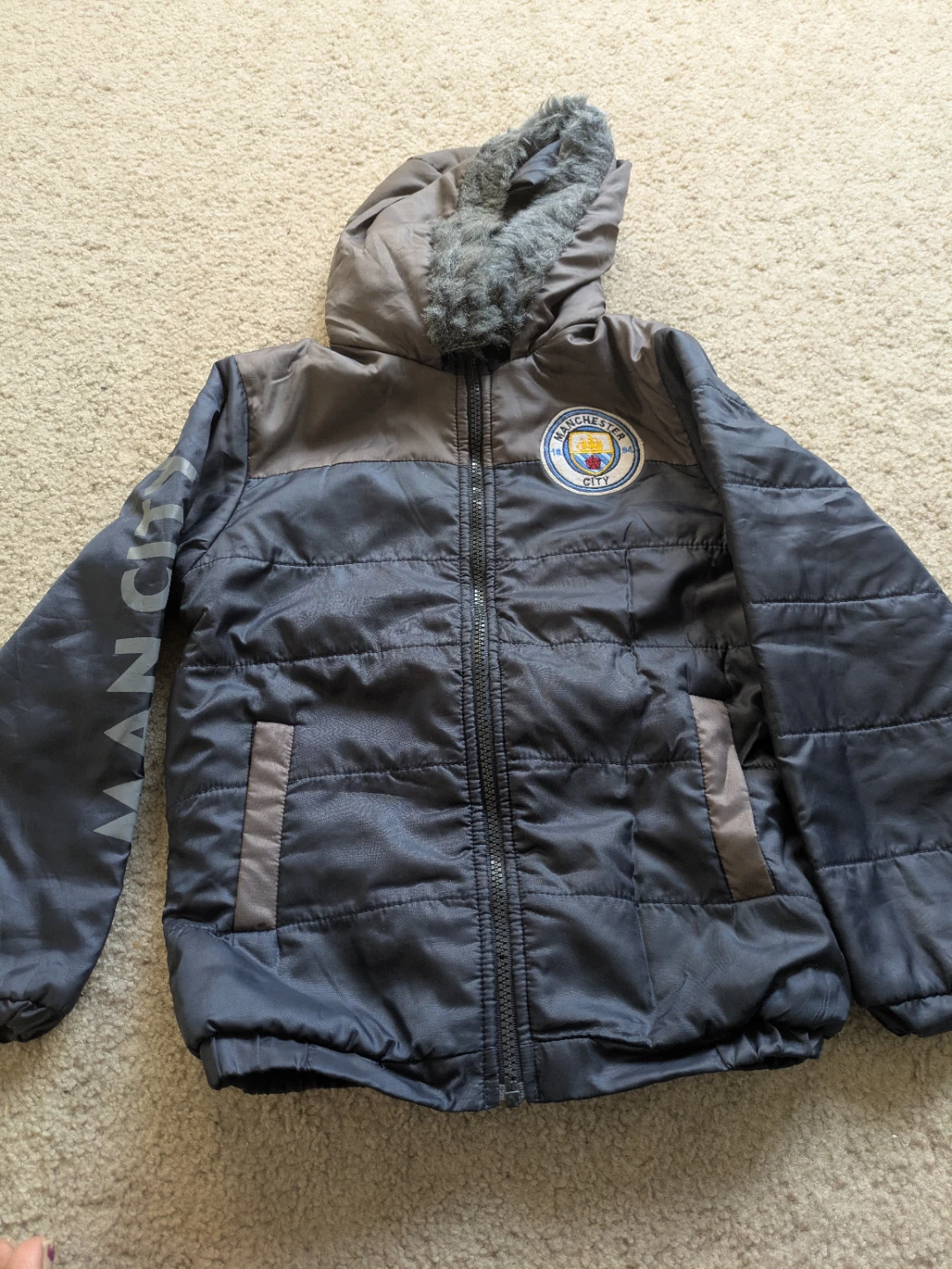 Manchester City FC Youth Padded Winter Jacket 5-6 Years