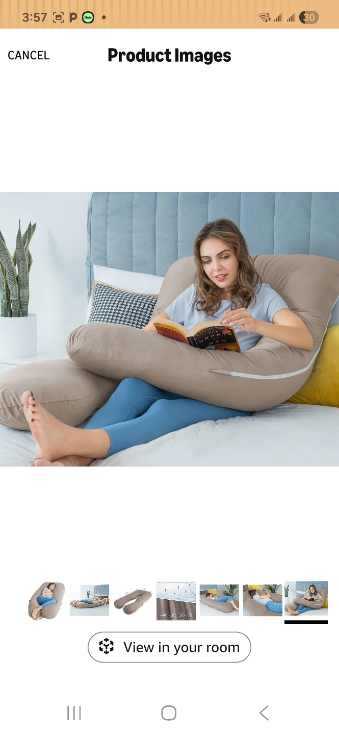Queen Rose U Shaped Full Body Pregnancy Pillow - photo 2