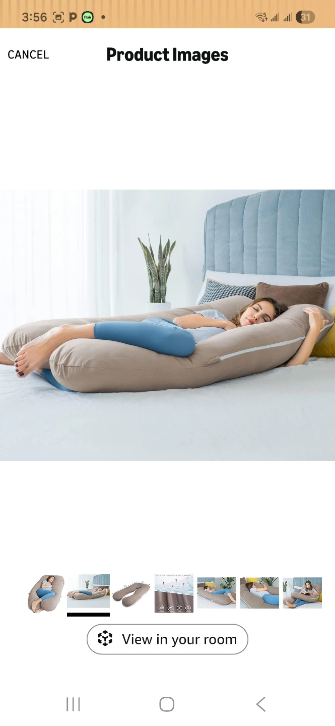 Queen Rose U Shaped Full Body Pregnancy Pillow - photo 4