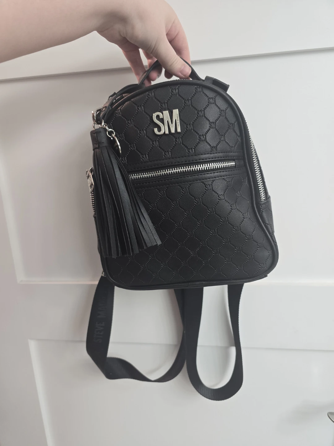 Steve Madden Black Mini Backpack