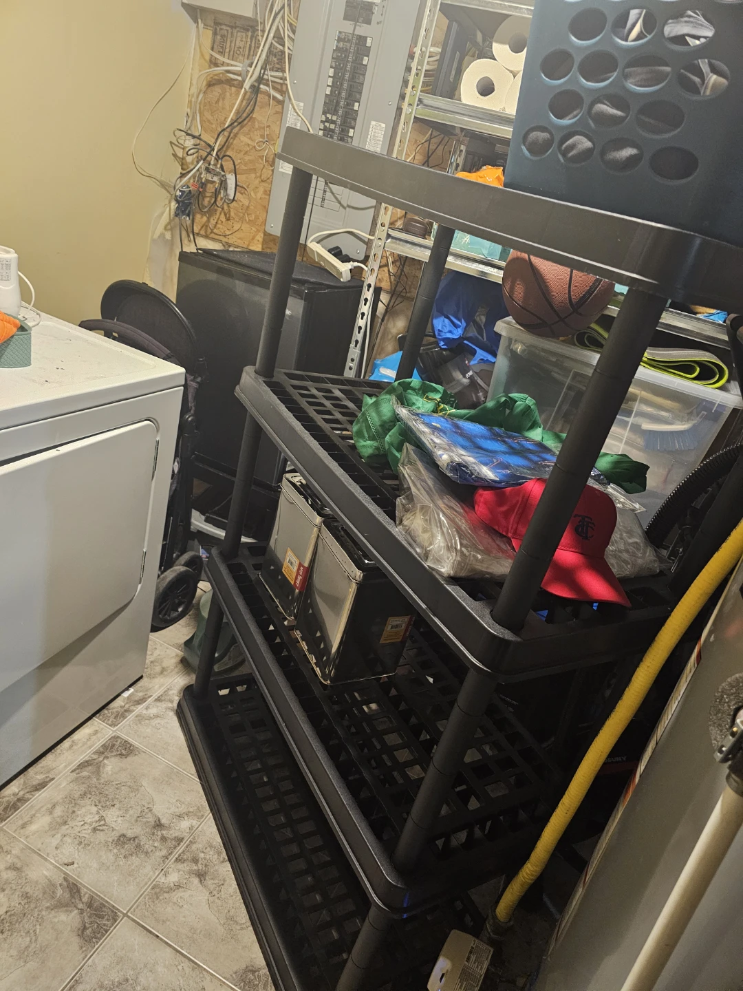 4-Tier Plastic Shelving Unit - photo 5