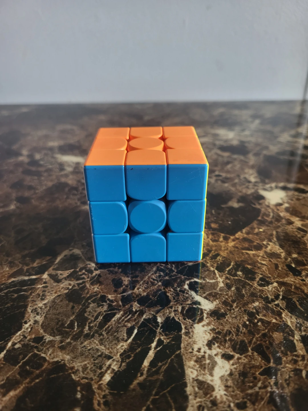 3x3 Speed Cube - Orange and Blue