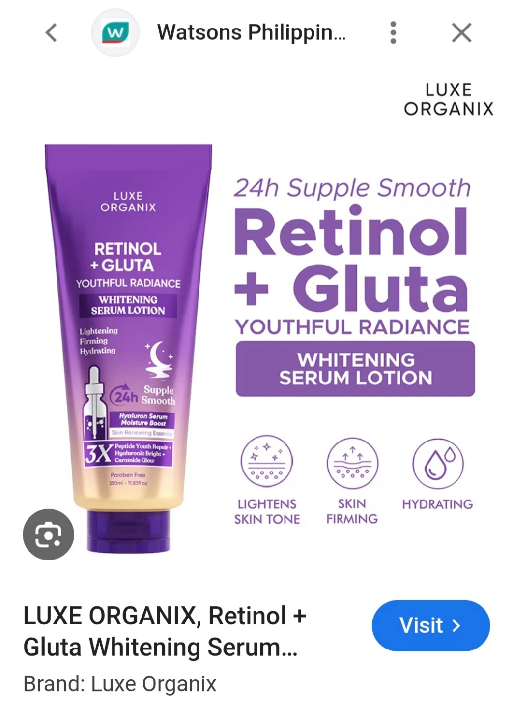 Luxe Organix Retinol + Gluta serum - photo 3