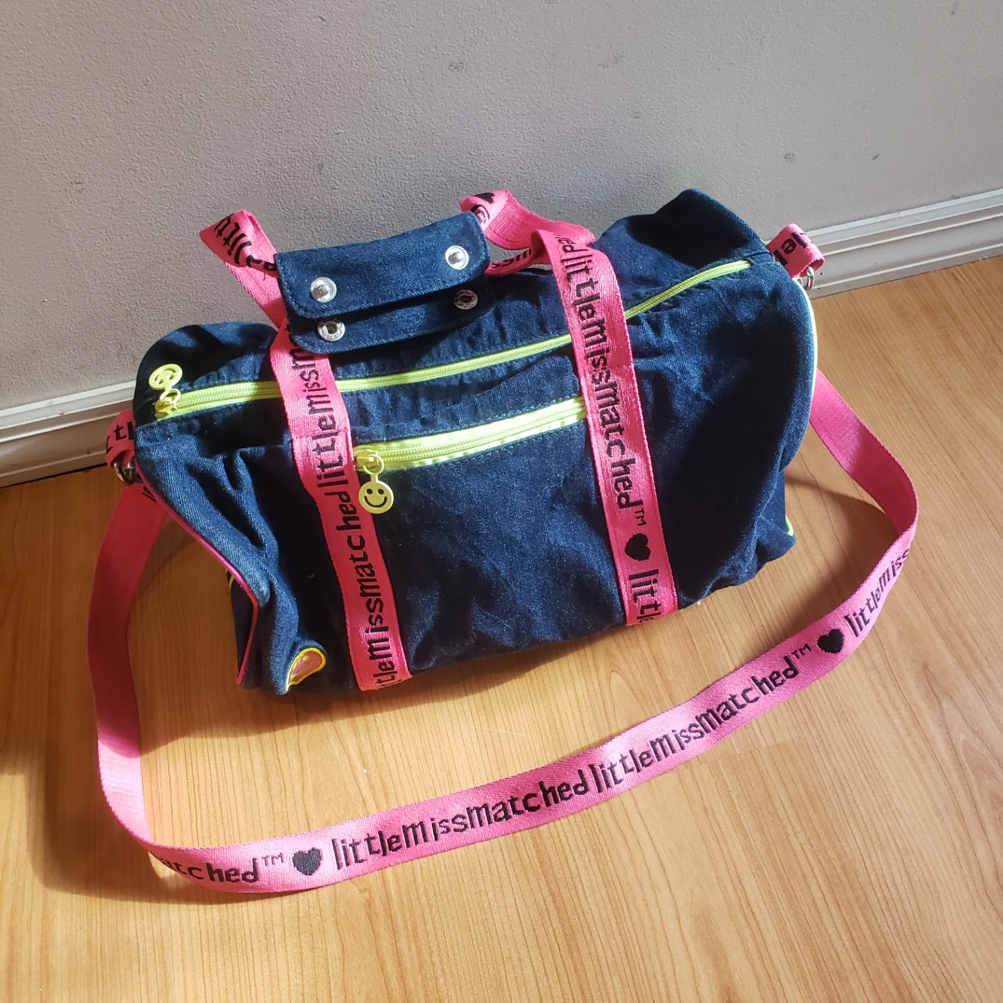 Little Miss Matched Denim Duffle Bag