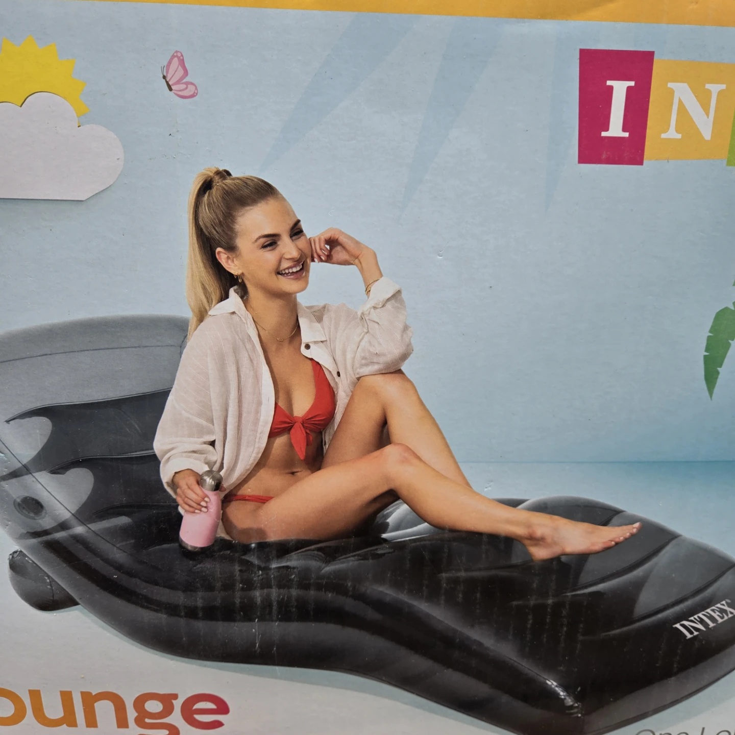 Inflatable black lounger - photo 2