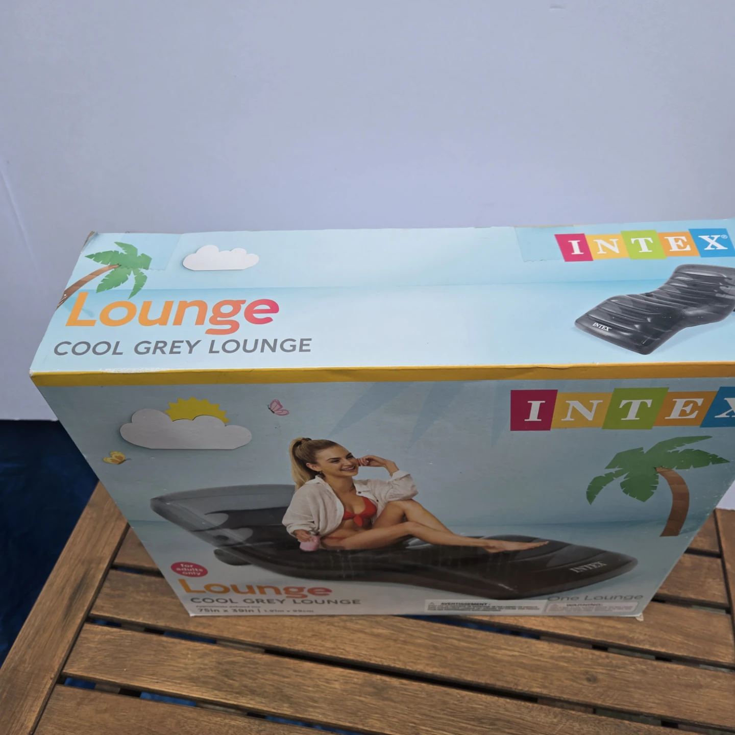 Inflatable black lounger - photo 3