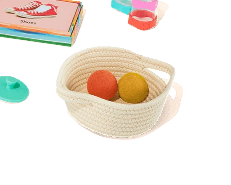 Lovevery Treasure Basket Felt Ball Set Toy Montessori Play