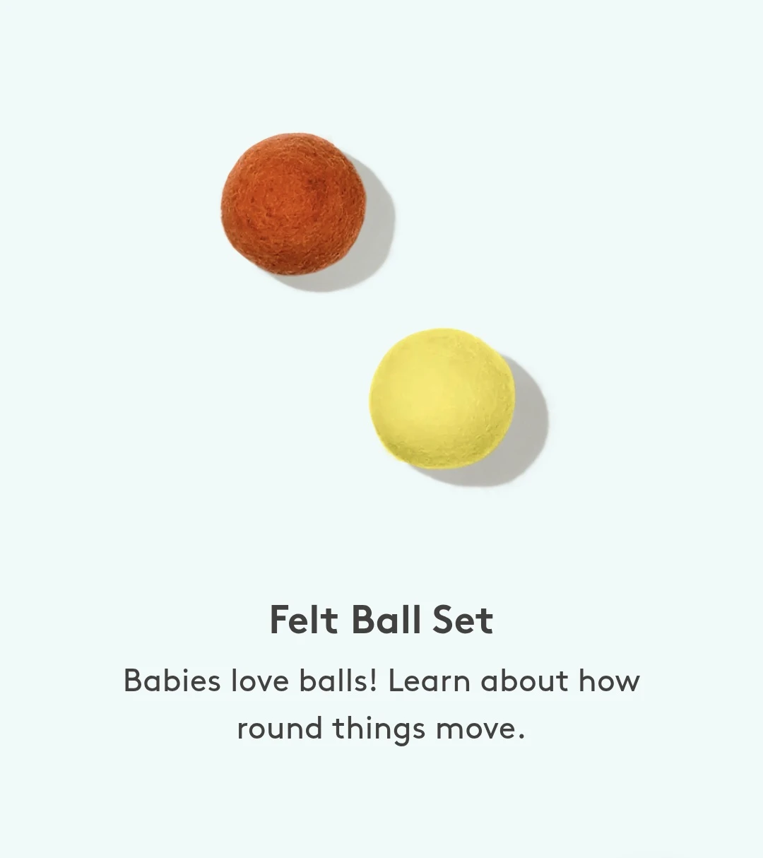 Lovevery Treasure Basket Felt Ball Set Toy Montessori Play - photo 3