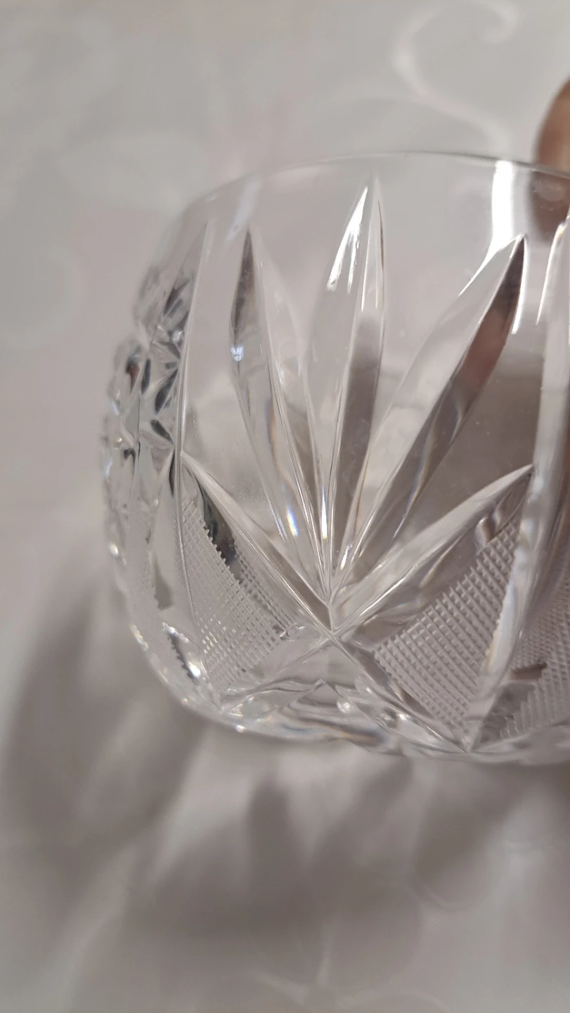 Crystal cut glass bowl - photo 5