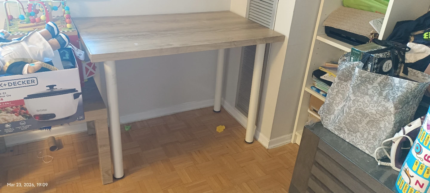 IKEA LINNMON / ADILS Table - White Wood Effect