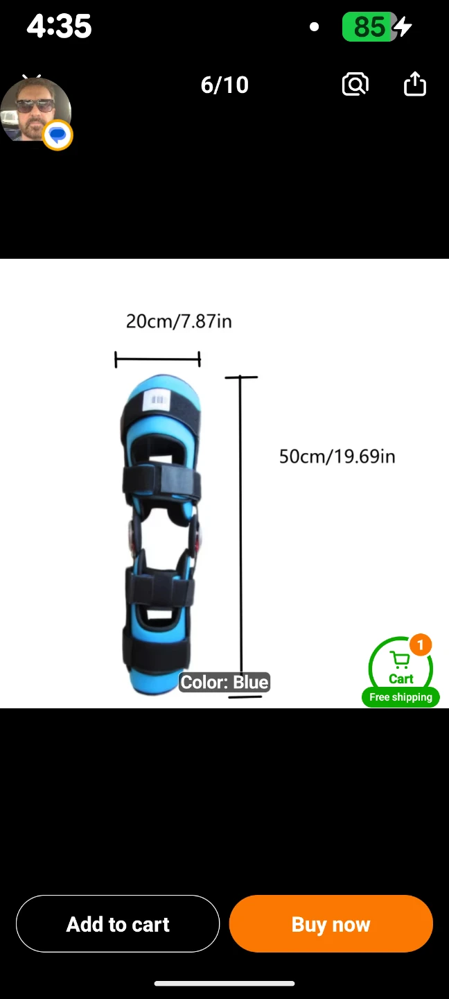 Hinged ROM Knee Brace
