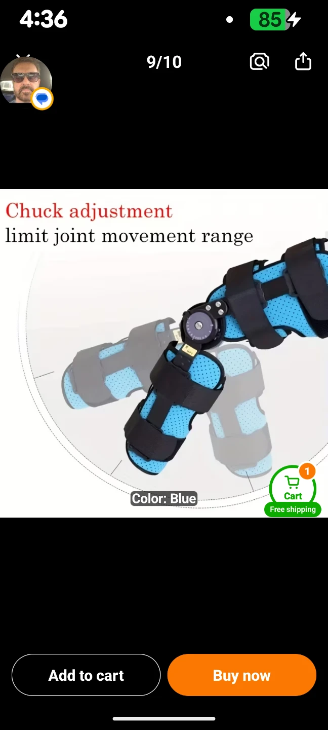 Hinged ROM Knee Brace - photo 3