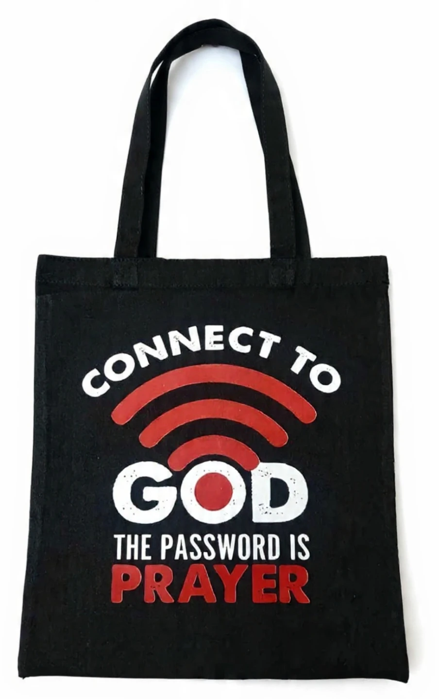 Personilized black canvas Totes Bags with Christian Graphics - photo 2